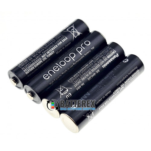 AAA Panasonic Eneloop Pro 980mah (min.930mah) BK-4HCDE - 4 шт. в пластиковом кейсе - 2020 год