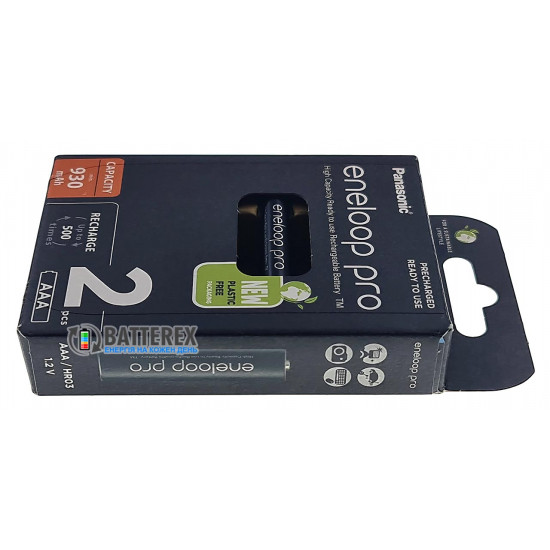 Акумулятори AAA Panasonic Eneloop Pro 980 mah BK-4HCDE - 2 шт. в картонній екологічній упаковці EcoBox - Оригінал-Японія