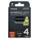 Акумулятори AAA Panasonic Eneloop Pro 980 mah BK-4HCDE 4 шт. в картонній екологічній упаковці EcoBox - Оригінал-Японія