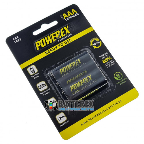 AAA Powerex 1000 mah с низким саморазрядом - 4 шт. в блистере