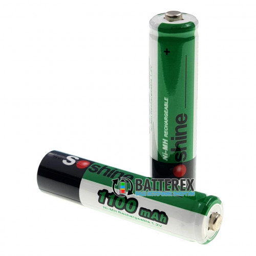 AAA Soshine 1100 mah - поштучно - цена за 1 шт.