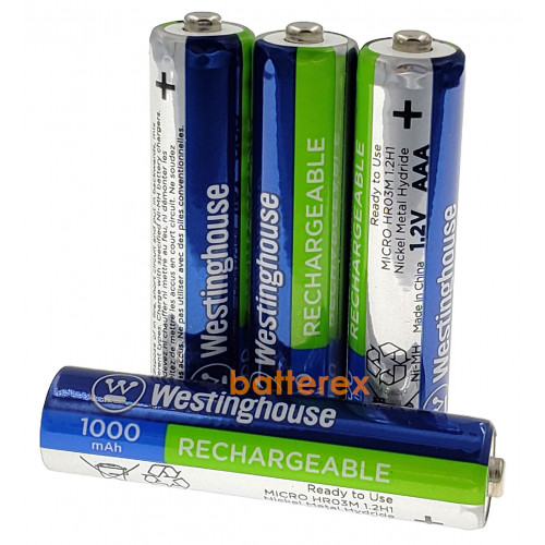 AAA Westinghouse MAX 1000 mah поштучно от 1 шт. (цена за 1 шт.)