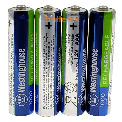 AAA Westinghouse MAX 1000 mah поштучно от 1 шт. (цена за 1 шт.)