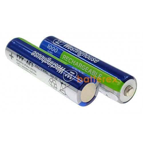 AAA Westinghouse MAX 1000 mah - 2 аккумулятора в блистере