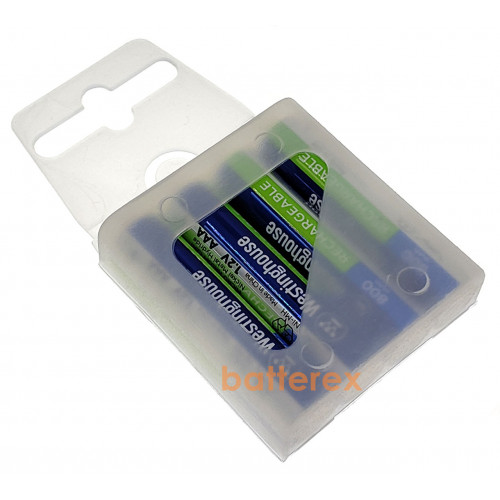 AAA Westinghouse Premium 800 mah - 4 аккумулятора в пластиковом кейсе
