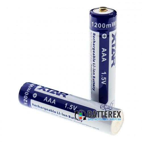 AAA Li-ion XTAR 1200mWh 1.5V - литий-ионный АА аккумулятор - постоянное напряжение 1.5В