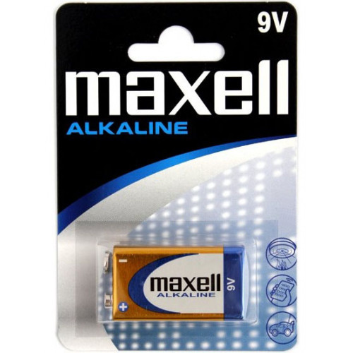 Батарейка щелочная Крона Maxell Alkaline 9V 6F22 6LR61