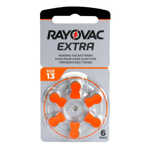 Батарейки Rayovac Extra 13 PR48 для слухового аппарата - 6 шт. в упаковке (цена за упаковку)