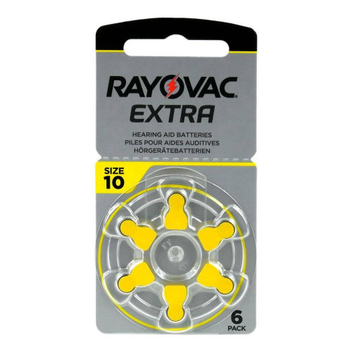 Батарейки Rayovac Extra 10 PR70 для слухового аппарата - 6 шт. в упаковке (цена за упаковку)