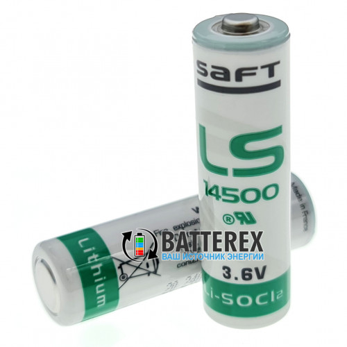 Батарейка литиевая SAFT LS 14500 AA STD 3,6V LiSOCl2 Made in France