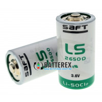 Батарейка литиевая SAFT LS 26500 C STD 3,6V LiSOCl2 Made in France (+выводы под пайку под заказ)
