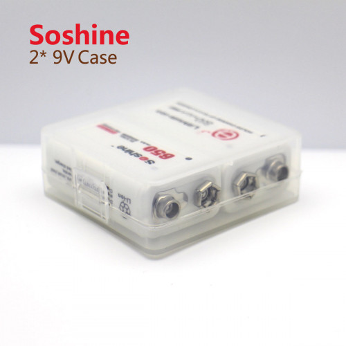 Пластиковый бокс Soshine SBC-018 на 2 аккумулятора Крона