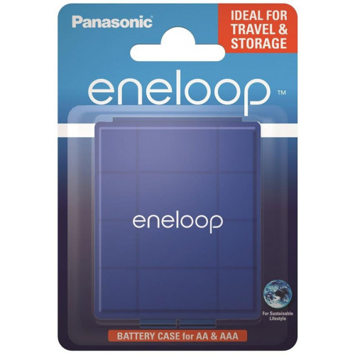 Пластиковий бокс Panasonic Eneloop на 4 акумулятора АА / ААА (синій)