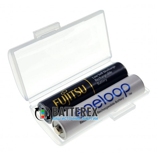 Пластиковый бокс Soshine SBC-002 на 2 AAA аккумулятора