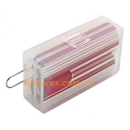 Пластиковый бокс Soshine SBC-025 на 2 аккумулятора 18650 с петелькой