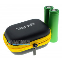 Vapcell VPC-02 black/yellow - чохол на застібці для акумуляторів та аксесуарів (чорний/жовтий)