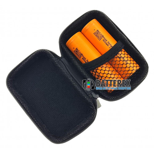 Vapcell VPC-21 black - чехол на змейке для аксессуаров или аккумуляторов 21700/18650 (чёрный)