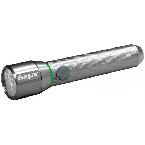 Ручний ліхтар із повербанком Energizer Vision HD Metal 1200 із водозахищеним металевим корпусом та зарядкою від USB