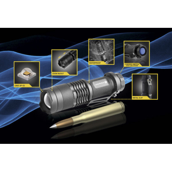Ліхтар Everactive FL180 Bullet із регулюванням фокусу та живленням від АА або 14500