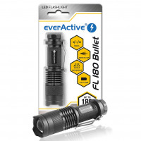 Everactive FL180 Bullet - компактний водозахищений ліхтар 180 люмен із регулюванням фокусу та живленням від АА або 14500