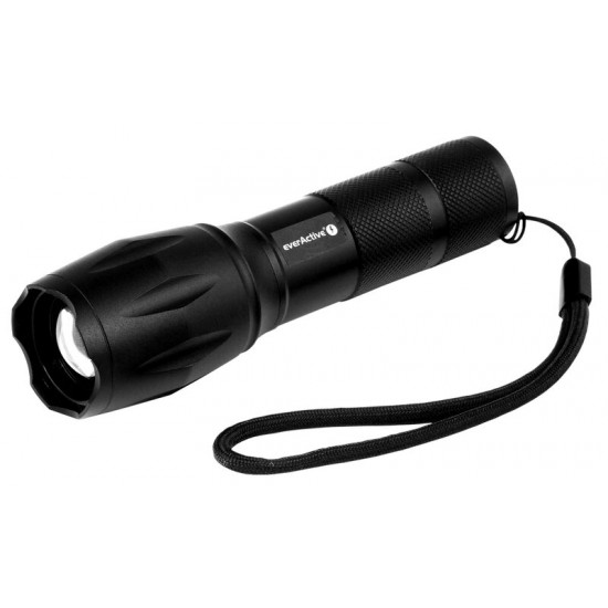 Ручний ліхтарEveractive FL-600 600Lm із регулюванням фокусу та живленням від різних елементів