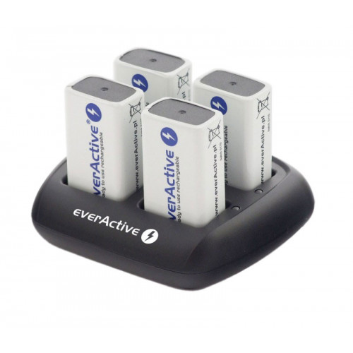 EverActive NC-109 - 4х-канальное зарядное устройство для Ni-MH аккумуляторов Крона 9V
