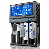 Everactive UC-4200 - професійний зарядний пристрій для Li-ion/LiFePO4 та NiMH/NiCd акумуляторів із функціями розряду, тесту, відновлення та вибором струму заряду від 0.2 до 2А