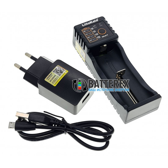 Зарядний пристрій LiitoKala Lii-100B з блоком живлення USB для AA, AAA и Li-ion/LiFePO4 акумуляторів