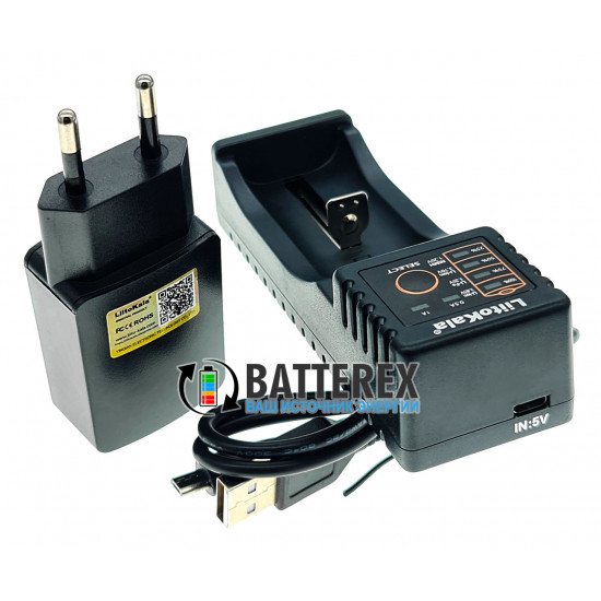 Зарядний пристрій LiitoKala Lii-100B з блоком живлення USB для AA, AAA и Li-ion/LiFePO4 акумуляторів