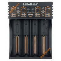 LiitoKala Lii-402 - зарядний пристрій на 4 акумулятори NiMH та Li-ion/LiFePO4 з функцією PowerBank та перемиканням струму заряду 0.5/0.7/1/2А