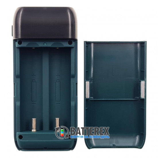 Liitokala Lii-MP2 Green - повербанк на 2 акумулятори 18650/21700 із швидким зарядом QC3.0 и PD3.0 - зелений