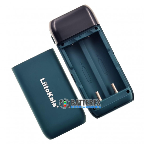 Liitokala Lii-MP2 Green - повербанк на 2 акумулятори 18650/21700 із швидким зарядом QC3.0 и PD3.0 - зелений