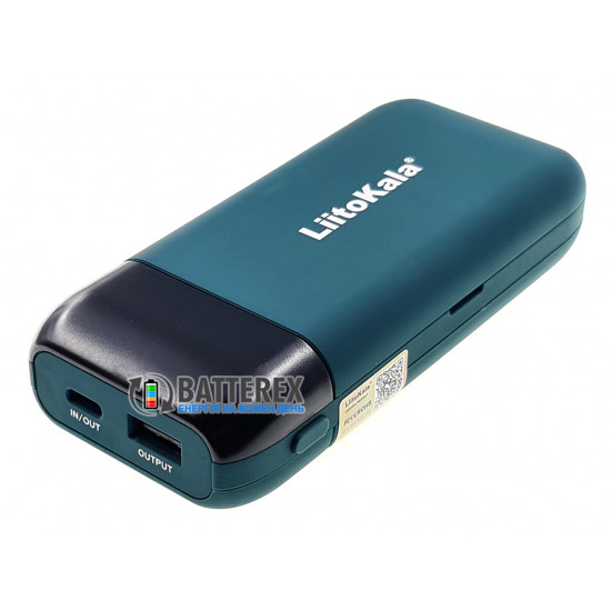 Liitokala Lii-MP2 Green - повербанк на 2 акумулятори 18650/21700 із швидким зарядом QC3.0 и PD3.0 - зелений