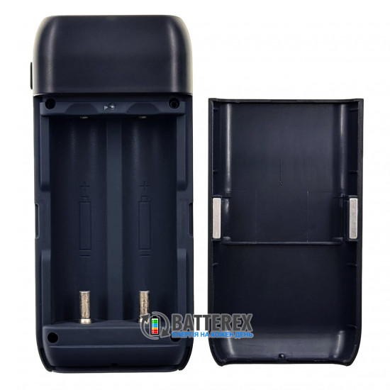 Liitokala Lii-MP2 Grey - повербанк на 2 акумулятори 18650/21700 із швидким зарядом QC3.0 и PD3.0 - сірий/чорний