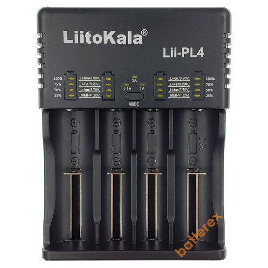 Зарядний пристрій LiitoKala Lii-PL4 на 4 акумулятори Ni-MH/Li-ion/LiFePO4