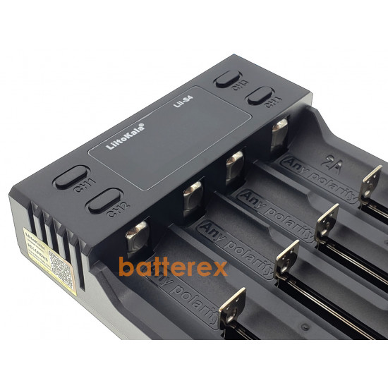 Зарядний пристрій LiitoKala Lii-S4 для 18650 з USB-адаптером