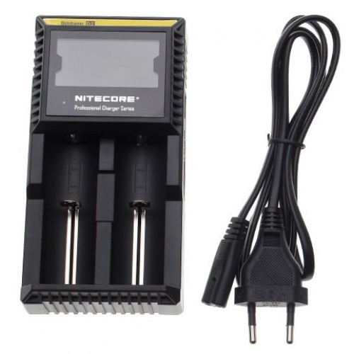 Nitecore D2 - универсальное зарядное устройство с дисплеем на 2 аккумулятора Li-ion / NiMH