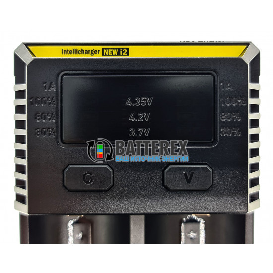 Зарядний пристрій Nitecore NEW i2 на 2 акумулятори Li-ion/LiFePO4/Ni-MH