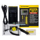 Зарядний пристрій Nitecore i2 NEW на 2 акумулятори Li-ion/LiFePO4/Ni-MH + автоадаптер Liitokala 12V