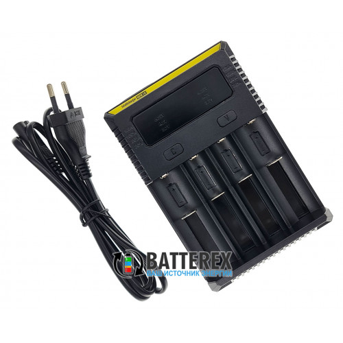 Nitecore NEW i4 - універсальний зарядний пристрій на 4 акумулятори NiMH, Li-ion та LiFePO4 (струм заряду до 1.5А) - оригінал, гарантія 12 місяців