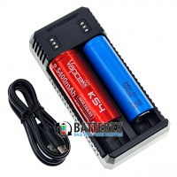 Nitecore UI2 - зарядка на 2 аккумулятора Li-ion (18650, 21700, 14500 и др.) с функцией активации глубоко разряженных аккумуляторов