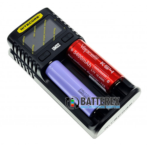 Nitecore UMS2 - швидка універсальна 2-канальна USB-зарядка зі струмом заряду до 3А. Оригінал, гарантія 12 місяців