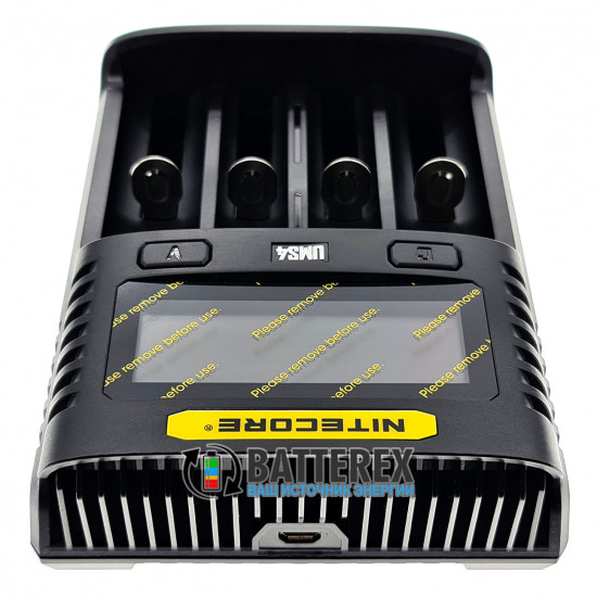 Швидкий зарядний пристрій Nitecore UMS4 на 4 акумулятори NiMH/Li-ion/LiFePO4