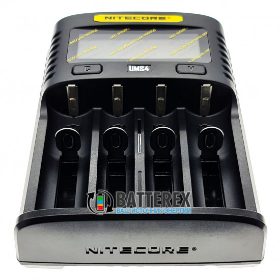 Швидкий зарядний пристрій Nitecore UMS4 на 4 акумулятори NiMH/Li-ion/LiFePO4