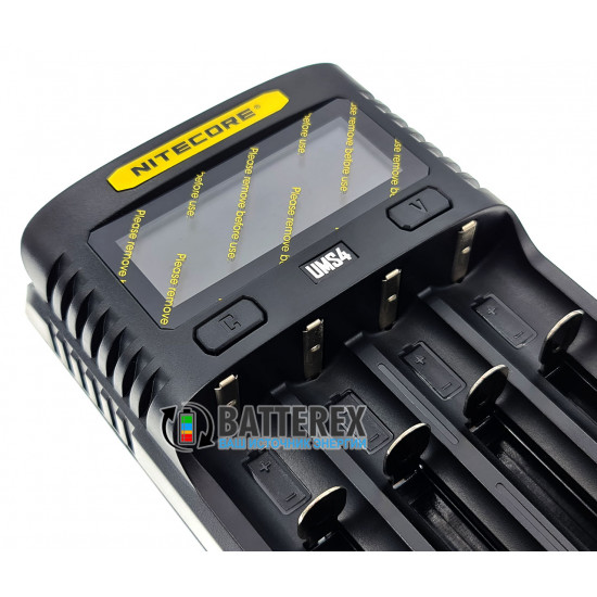 Швидкий зарядний пристрій Nitecore UMS4 на 4 акумулятори NiMH/Li-ion/LiFePO4