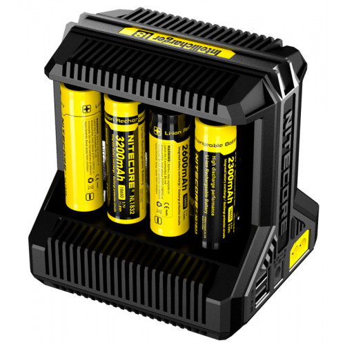Nitecore Intellicharger i8 - 8-канальная универсальная зарядка для аккумуляторов AA/AAA/C/D/18650 и др. (Li-ion и Ni-MH)