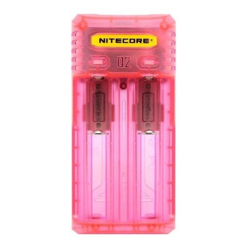 Nitecore Q2 Pinky Peach (розовое) - быстрое сетевое зарядное устройство на 2 канала для Li-ion аккумуляторов