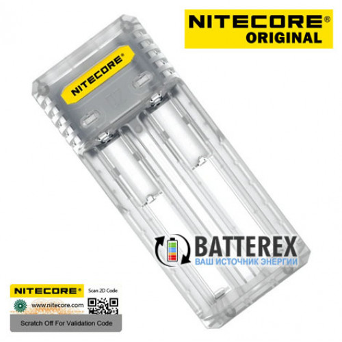 Nitecore Q2 Lemonade (белое) - быстрое сетевое зарядное устройство на 2 канала для Li-ion аккумуляторов