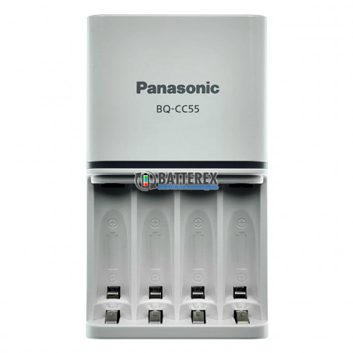 Panasonic Eneloop BQ-CC55E Smart&Quick EcoBox - швидкий зарядний пристрій із кольоровою індикацією рівня заряду акумуляторів