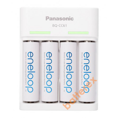 Panasonic Eneloop BQ-CC61 USB Charger + 4 аккумулятора AA Panasonic Eneloop 2000mah